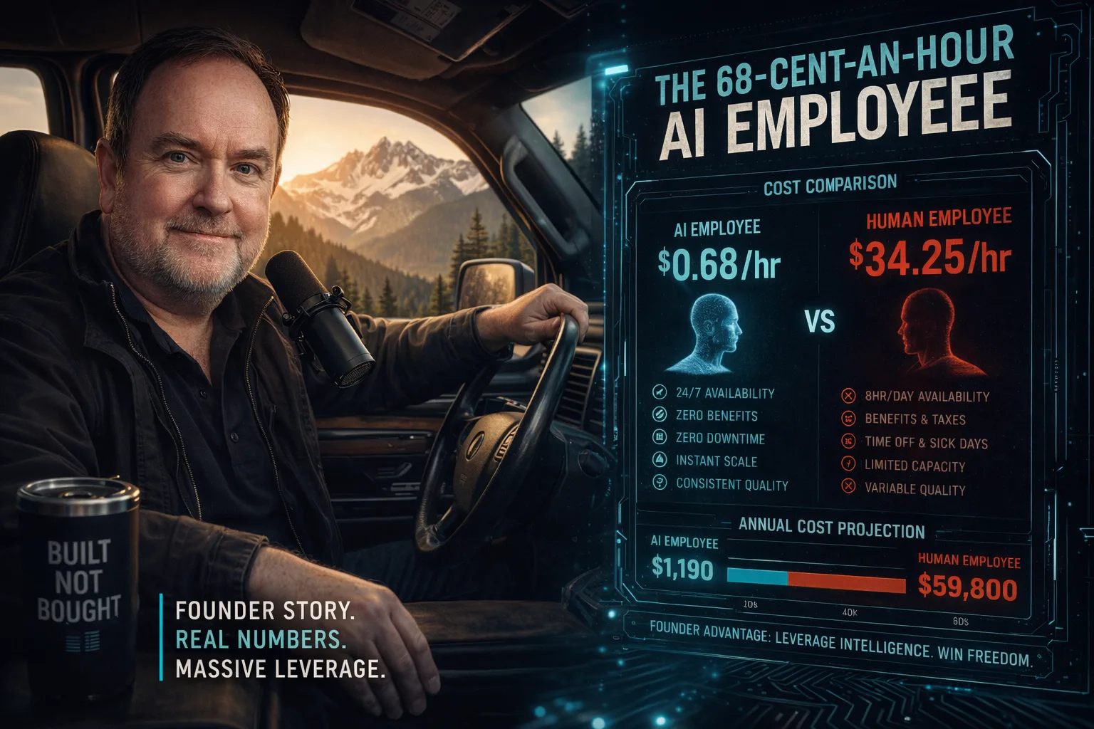 The 68-Cent-an-Hour AI Employee — HumanityNow.ai founder podcast episode